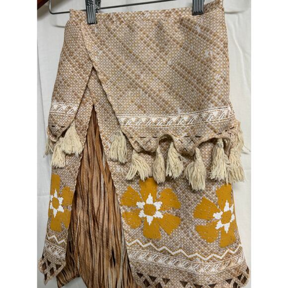 Disney Store Girls Moana Skirt Size 5 6 Stretch Waist Layer Costume EUC - Picture 2 of 7